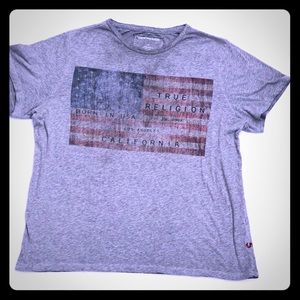 True Religion Flag T Shirt Sz XXL